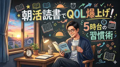 朝活読書でQOL爆上げ！5時台の習慣術