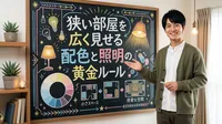 狭い部屋を広く見せる配色と照明の黄金ルール
