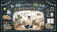 狭い部屋のレイアウトで3畳を快適に！広く見せるためのコツをご紹介！