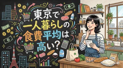 東京で一人暮らしの食費平均は高い？月3万円台に抑えるコツ