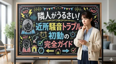 隣人がうるさい！近所騒音トラブル初動の完全ガイド
