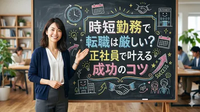 時短勤務で転職は厳しい？正社員で叶える成功のコツ
