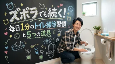 ズボラでも続く！毎日1分のトイレ掃除習慣と5つの道具