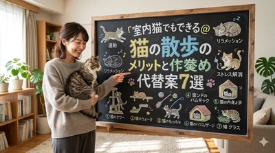 室内猫でもできる＠猫の散歩のメリットと代替案7選