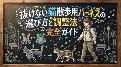 抜けない猫散歩用ハーネスの選び方と調整法完全ガイド