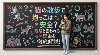 猫の散歩で抱っこは安全？危険と言われる3つの理由を徹底解説！