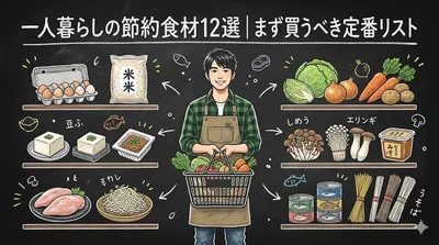 一人暮らしの節約食材12選｜まず買うべき定番リスト
