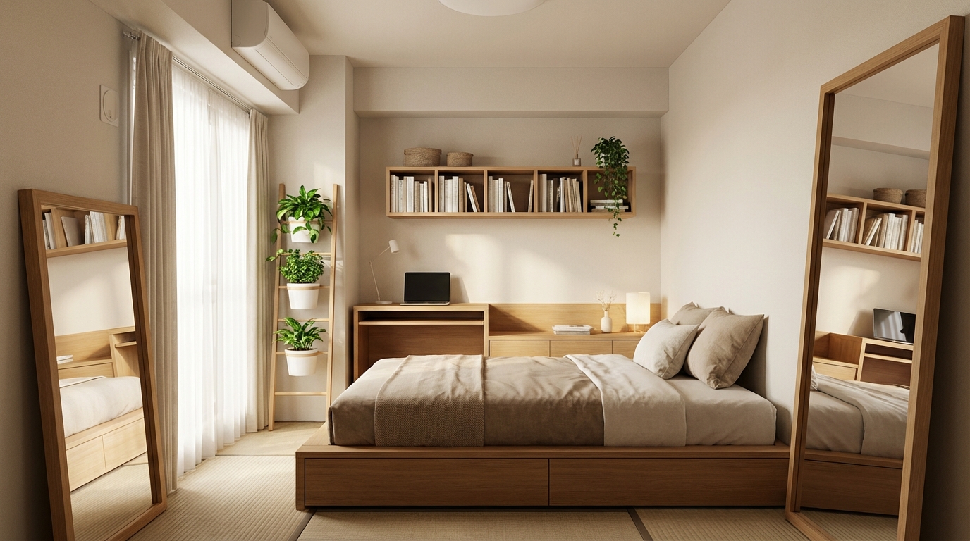 狭い部屋のおしゃれは4畳でも叶う?広く見せる3つのコツをご紹介!