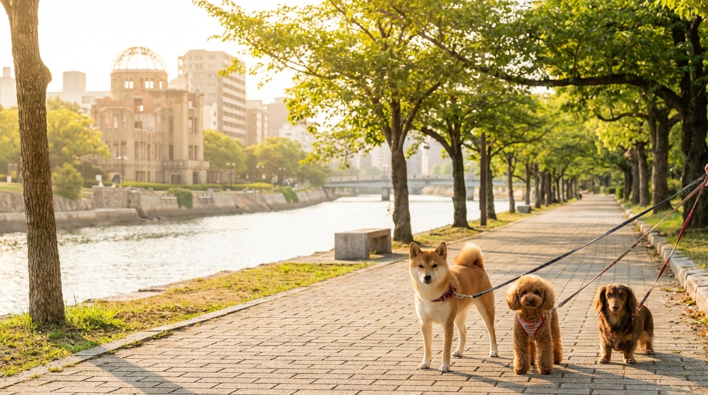 小型犬向け!広島市内の安全な散歩コース8選