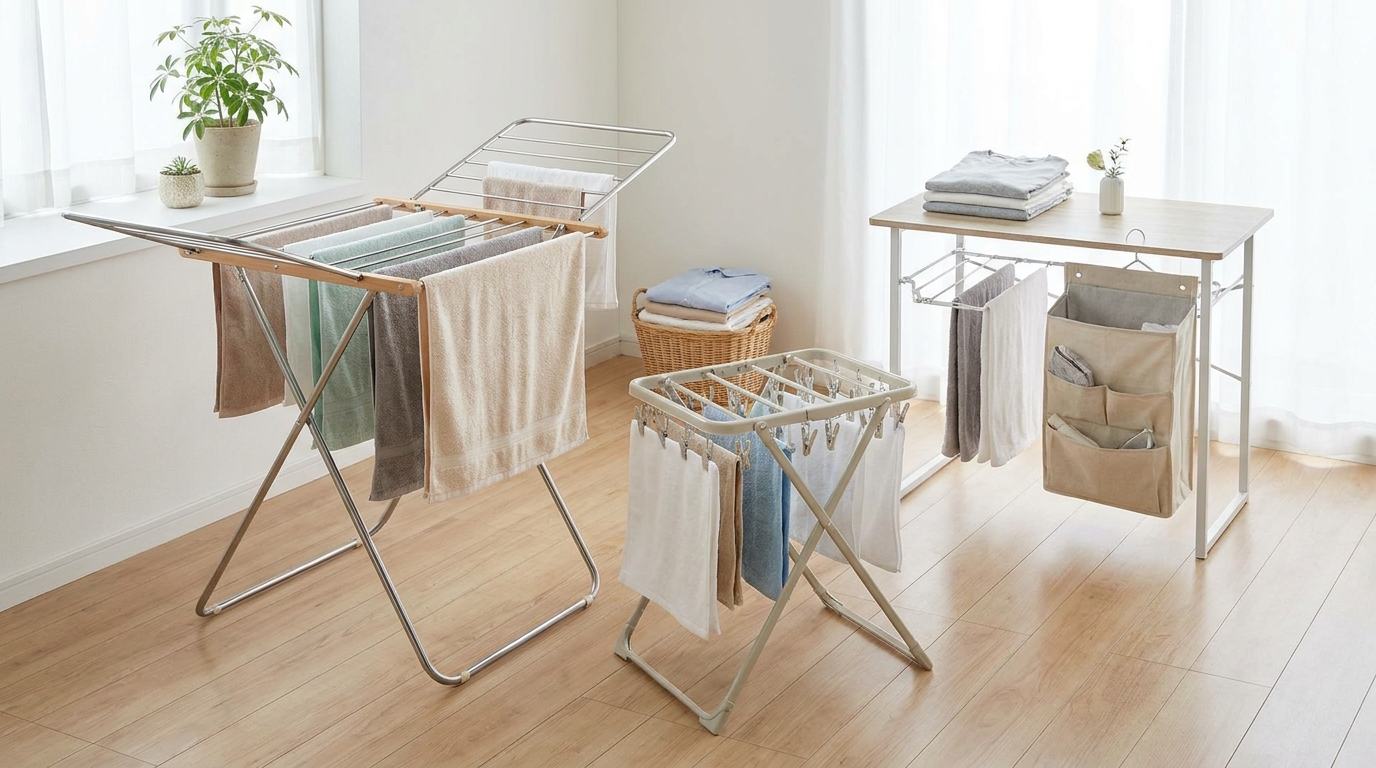 折りたたみ部屋干しアイテム比較｜持ち運べる便利品
