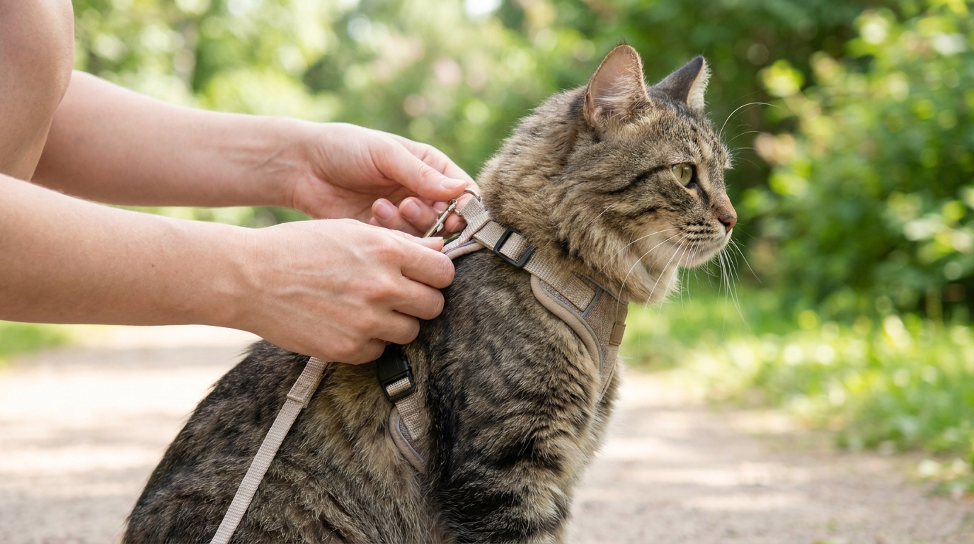 抜けない猫散歩用ハーネスの選び方と調整法完全ガイド