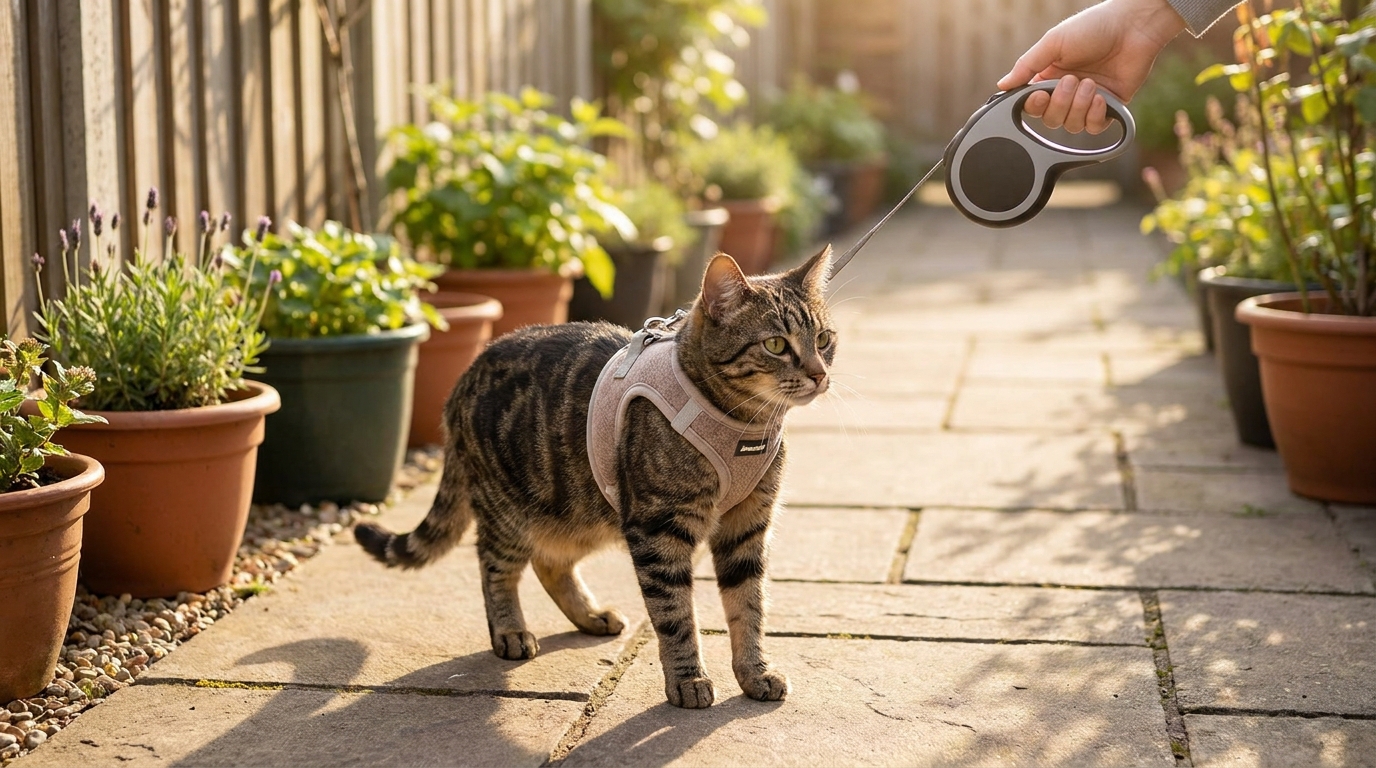 家猫でも安心！猫散歩リード選び5つの条件