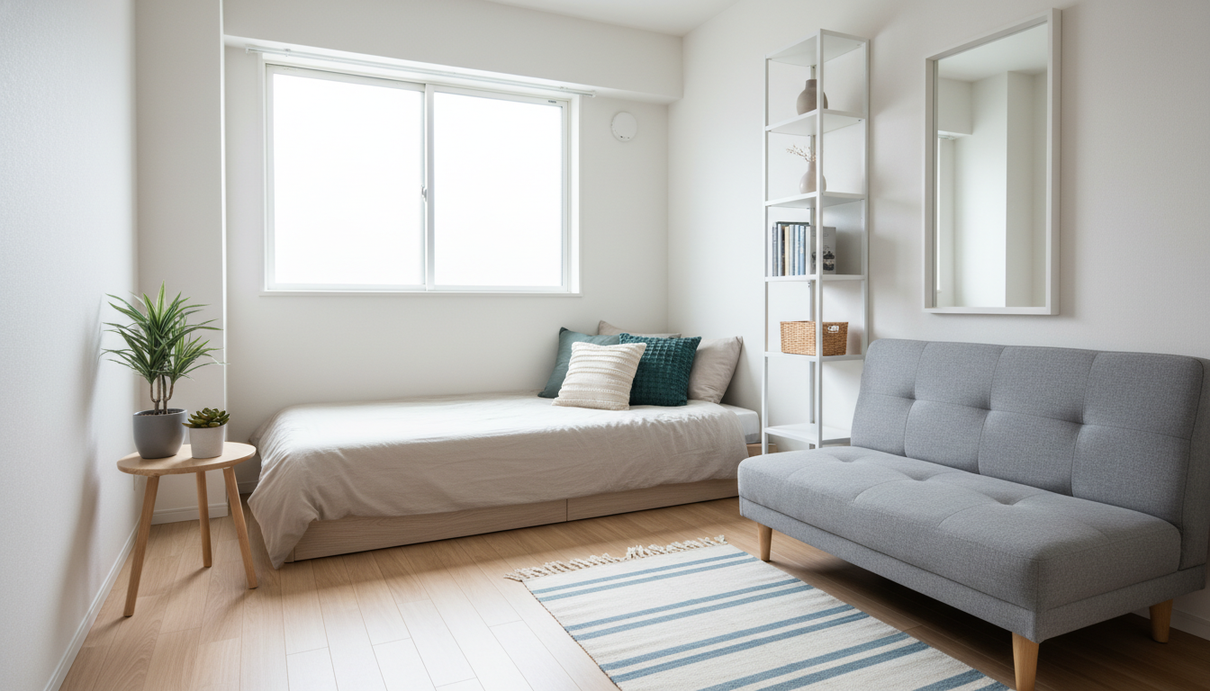 3畳というコンパクトな空間でも開放感あふれるお部屋は作れます!